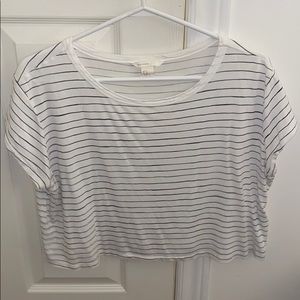Stripped Cropped Tee